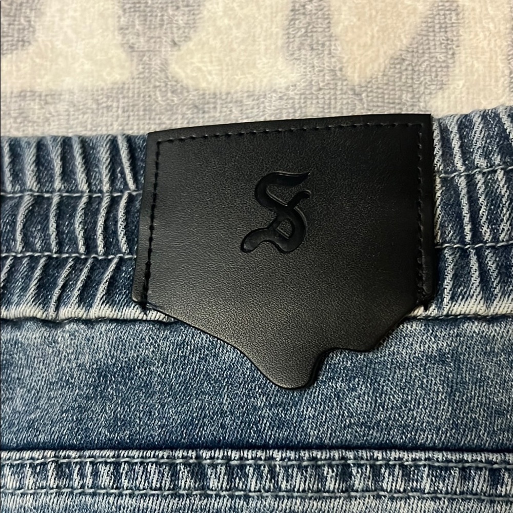 Saint Morta Doomsday Distressed Joggers Vintage Blue - Picture 13 of 15